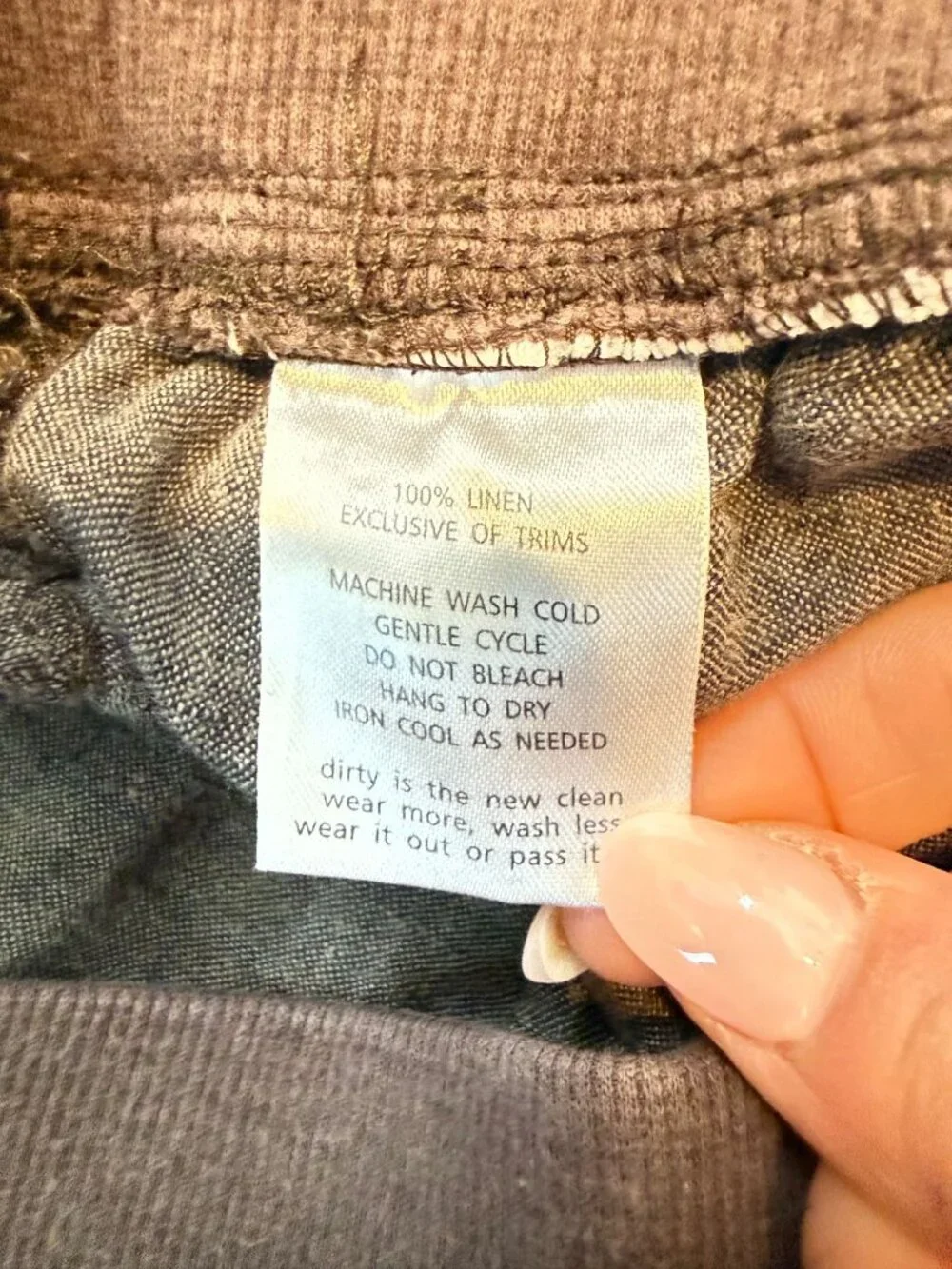 Toad & Co Women's Lina Linen Pull On Pants Medium Brown Lagenlook Coastal - Picture 8 of 11